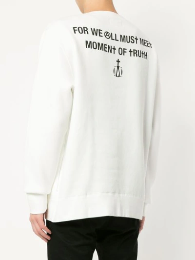 Shop Makavelic Logo Print Sweatshirt In White