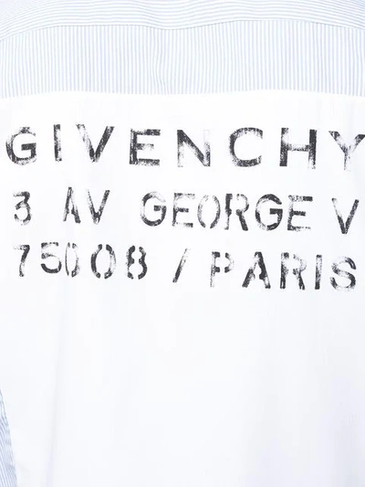 GIVENCHY ATELIER GIVENCHY PRINT SHIRT - 蓝色