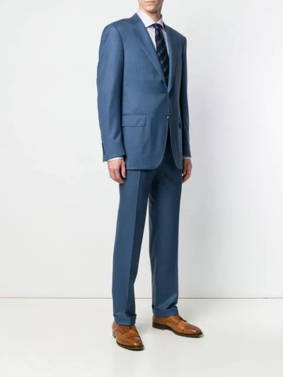 Shop Canali Classic Two-piece Suit In Blue