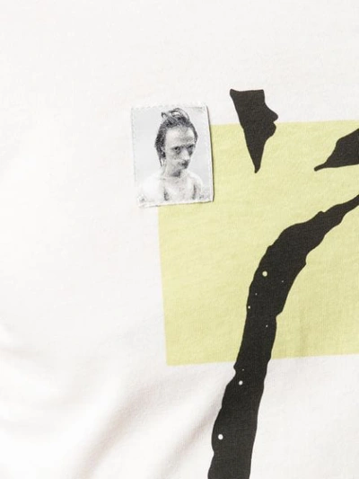 Shop Rick Owens Drkshdw Face Print T-shirt In White