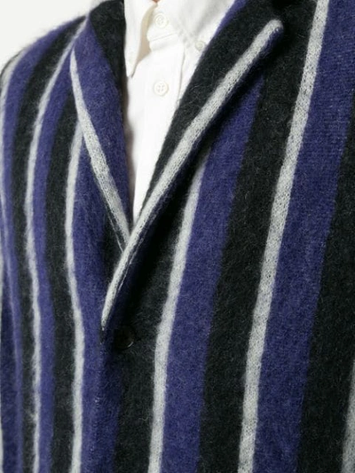 Shop Coohem Striped Blazer - Purple