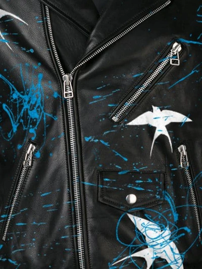 Shop Faith Connexion Customisable Biker Jacket In Black