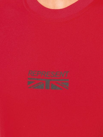 Shop Represent Logo Print T In Red