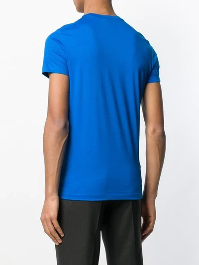EMPORIO ARMANI LOGO T恤 - 蓝色