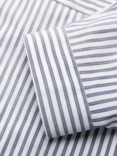 Shop Ann Demeulemeester Striped Shirt In White