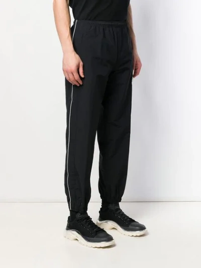 Shop Off-white Elasticated Trousers In Black