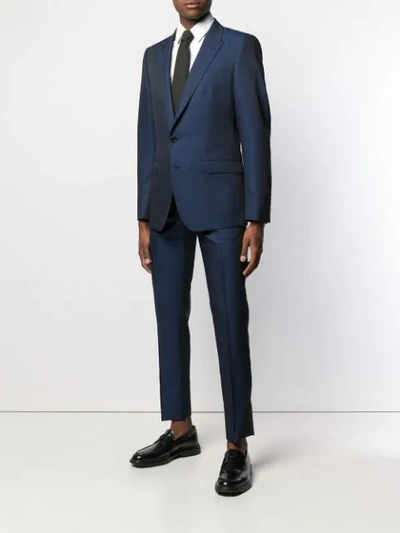Shop Dolce & Gabbana Two Piece Formal Suit In B0310 Dark Blue