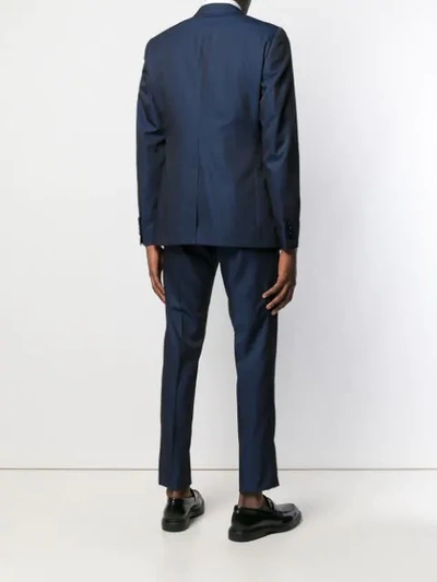 Shop Dolce & Gabbana Two Piece Formal Suit In B0310 Dark Blue
