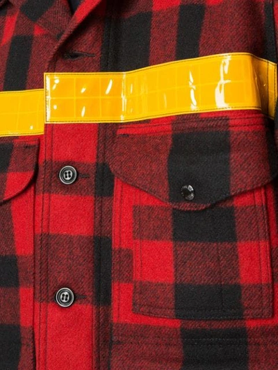 Shop Junya Watanabe Checked Military Jacket In Red