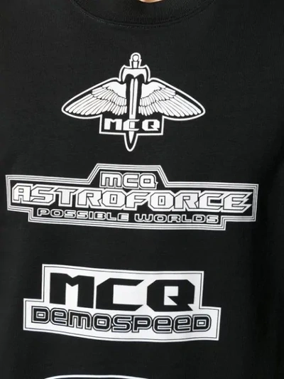 Shop Mcq By Alexander Mcqueen Astroforce Print T In Black