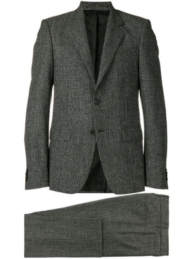 Shop Givenchy Check Bouclé Suit - Black