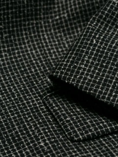 Shop Givenchy Check Bouclé Suit - Black