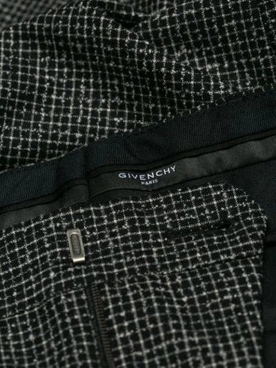 Shop Givenchy Check Bouclé Suit - Black