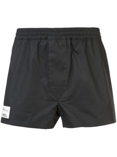 OFF-WHITE BASIC TRACK SHORTS - 黑色