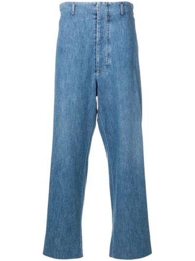 Shop Maison Margiela Straight-leg Jeans In Blue