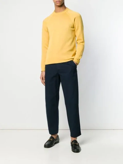 Shop Altea Simple Sweatshirt - Yellow