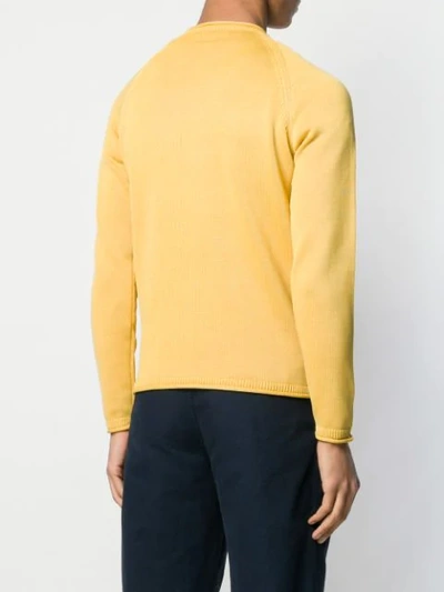 Shop Altea Simple Sweatshirt - Yellow
