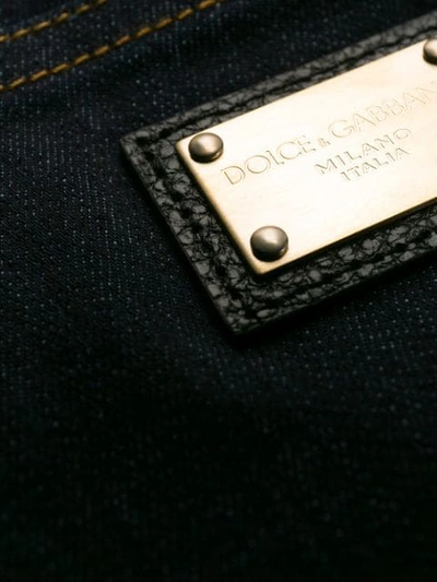 Shop Dolce & Gabbana Skinny Faded Jeans - Blue