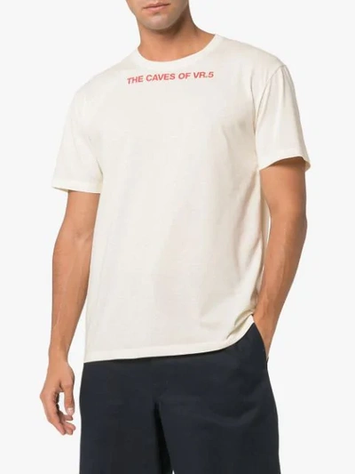 Shop Raf Simons Cave Print T In Neutrals