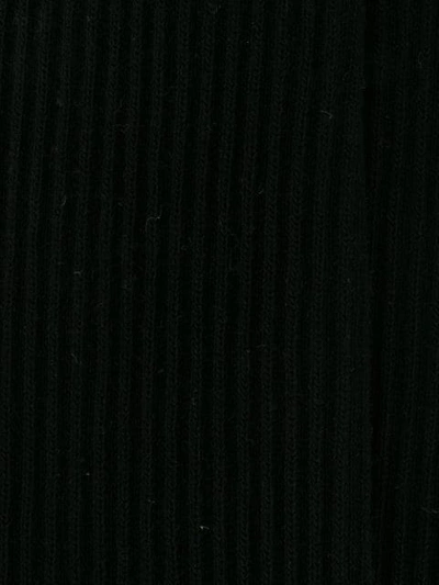 AMI ALEXANDRE MATTIUSSI AMI PARIS条纹针织袜 - 黑色