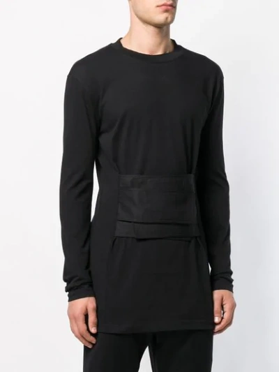Shop D.gnak By Kang.d Perfectly Fitted Sweater In Black