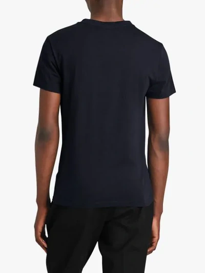 Shop Burberry Archive Logo Cotton T-shirt In Blue