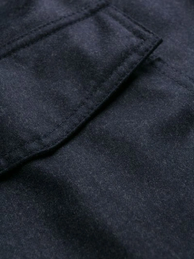 Brunello Cucinelli Tapered Tailored Trousers In Blue