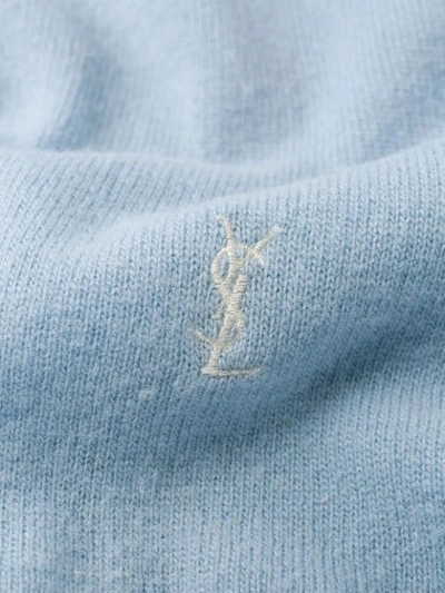 Pre-owned Saint Laurent 1980's Knit Vest In Blue