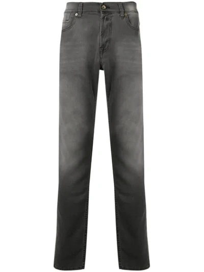 Shop 7 For All Mankind Ronnie Skinny Jeans In Downieville Mid Grey