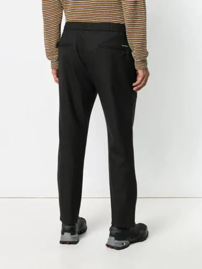 Shop Dolce & Gabbana Drawstring Waist Trousers In Grey