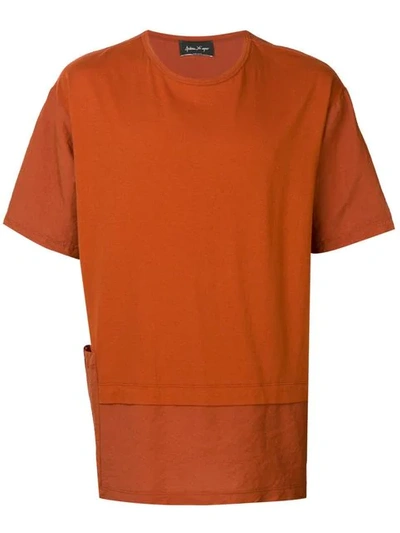 Shop Andrea Ya'aqov Layered Crew In Orange