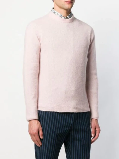 Shop Nuur Fine Knit Sweatshirt In Pink
