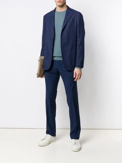 Barba Napoli Jimmy Blazer Jacket In Blue