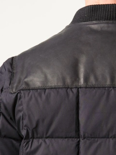 Shop Lanvin Quilted Waxed Jacket In Black