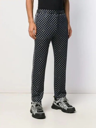 Shop Gucci G Frames Trousers In Blue
