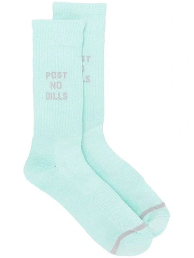 Shop Necessary Anywhere N/a Post No Bills Socks - Blue