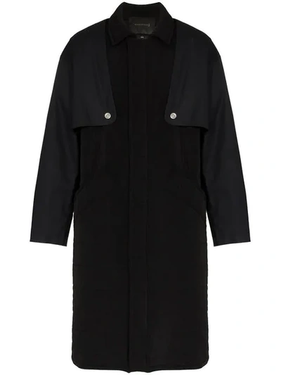 Shop Mackintosh 0003 Quilted Removable Layer Trench Coat In Black