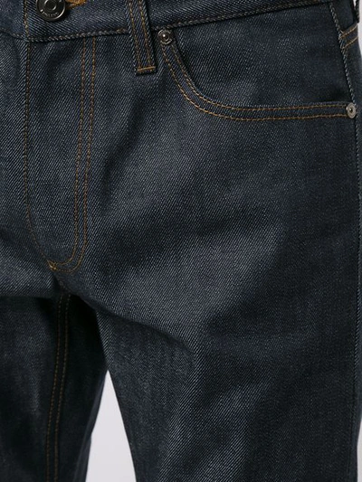 Shop Burberry Contrast Rear Patch Pocket Jeans In Blue