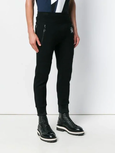 Shop Neil Barrett Fitted Leggings In Black