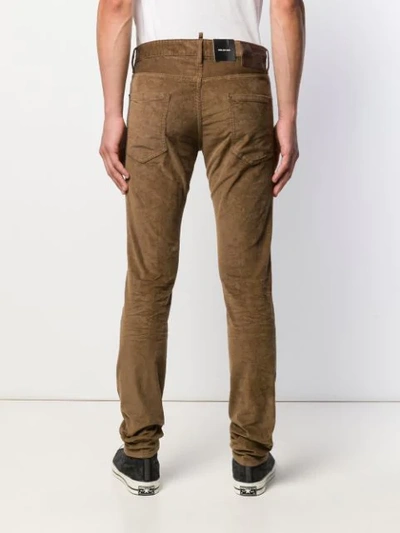 Shop Dsquared2 Corduroy Trousers In Brown