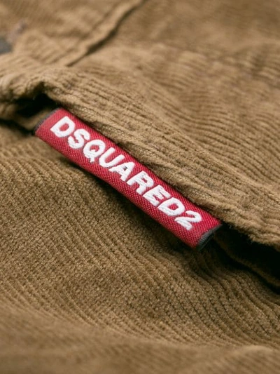 Shop Dsquared2 Corduroy Trousers In Brown