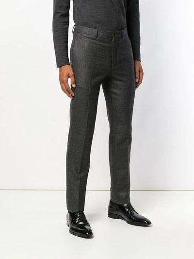 Shop Lardini Tailored Trousers In Grey