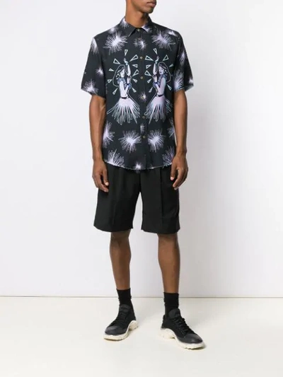 Shop Mauna Kea Hawaiin Hula Shirt In Black