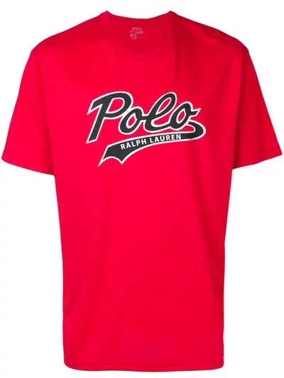 Shop Polo Ralph Lauren Printed Logo T In Red