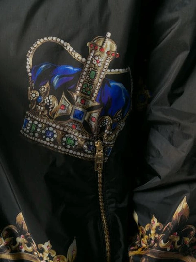 Shop Dolce & Gabbana Crowns Jacket In Black