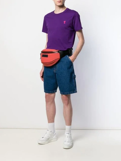 Shop Ami Alexandre Mattiussi Worker Bermuda Shorts In Blue