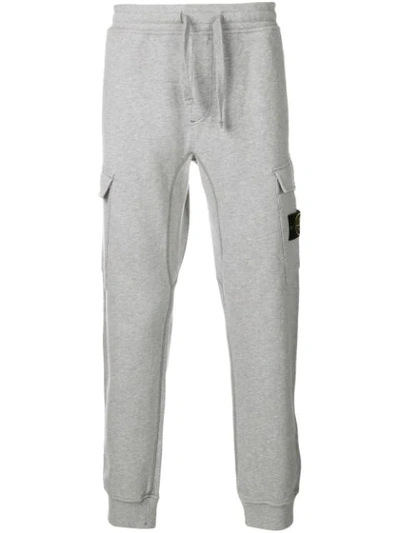 Shop Stone Island Straight-leg Track Pants In Grey