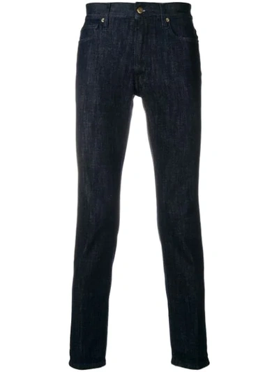 Shop Grifoni Denim Classic Slim-fit Jeans In Blue