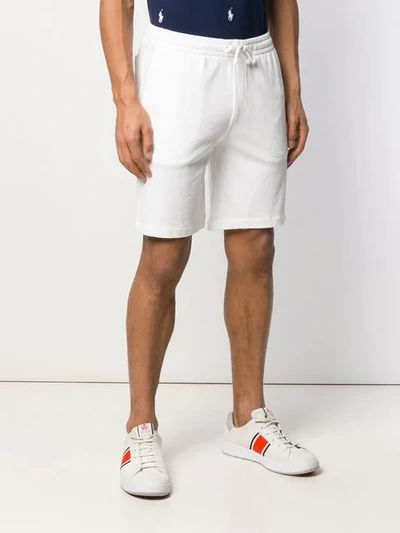 Shop Polo Ralph Lauren White Logo Track Shorts