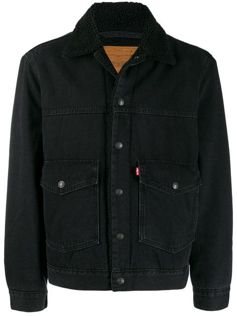 levi shearling denim jacket